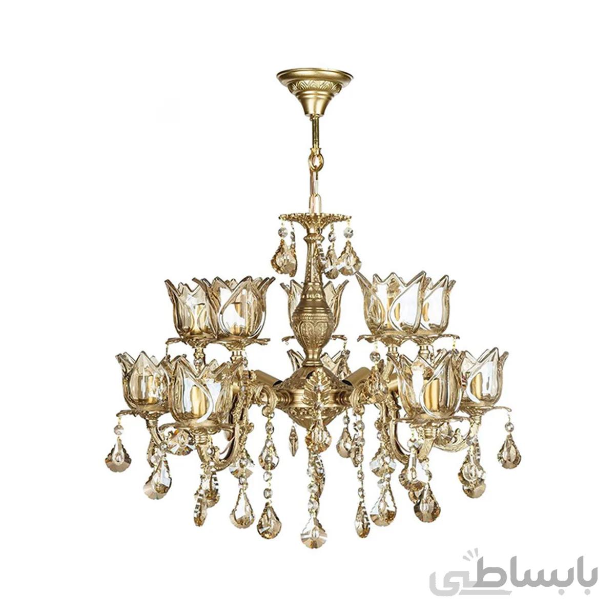 لوستر ۱۸ شعله چشمه نور کد C2970/6A