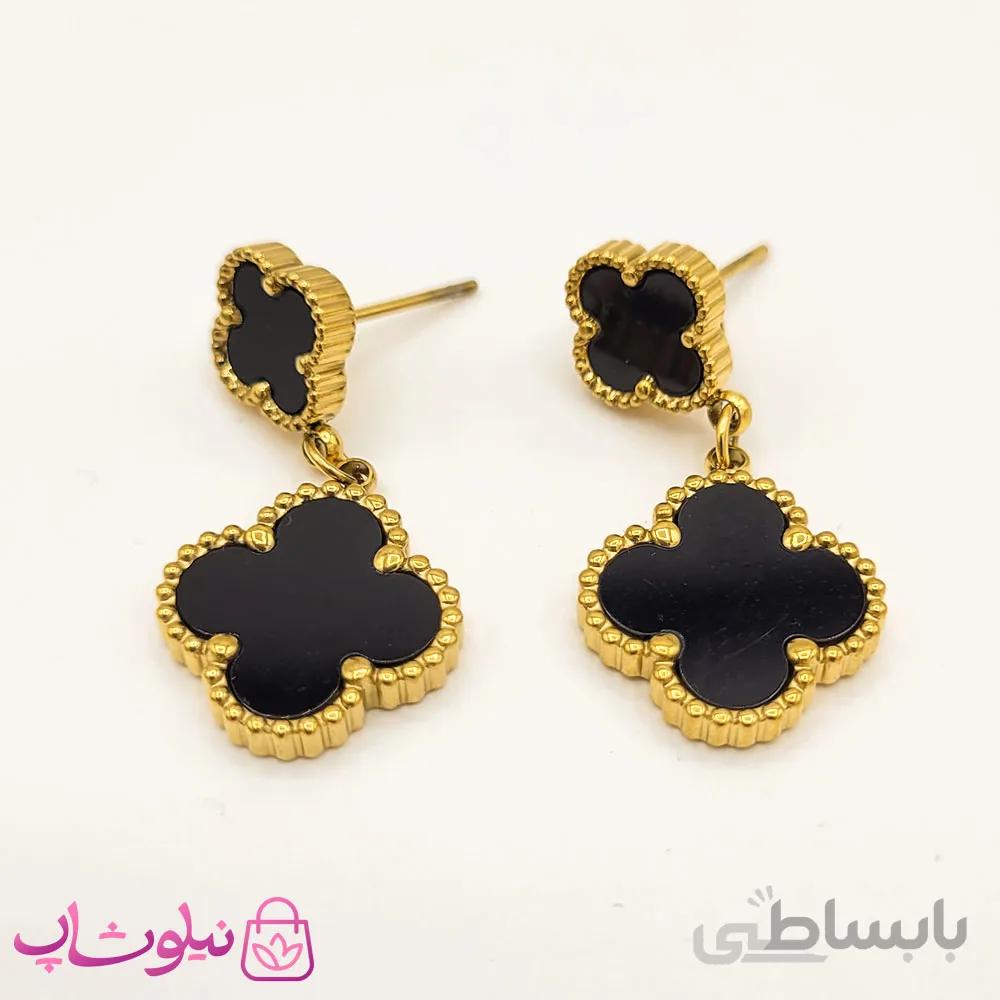گوشواره زنانه استیل طرح ونکلیف کد 1930