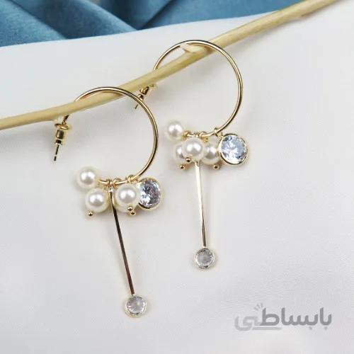 گوشواره حقله با آویز مروارید