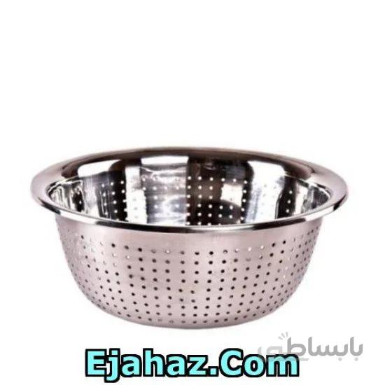 آبکش استیل یونیک لبه دار سایز 30