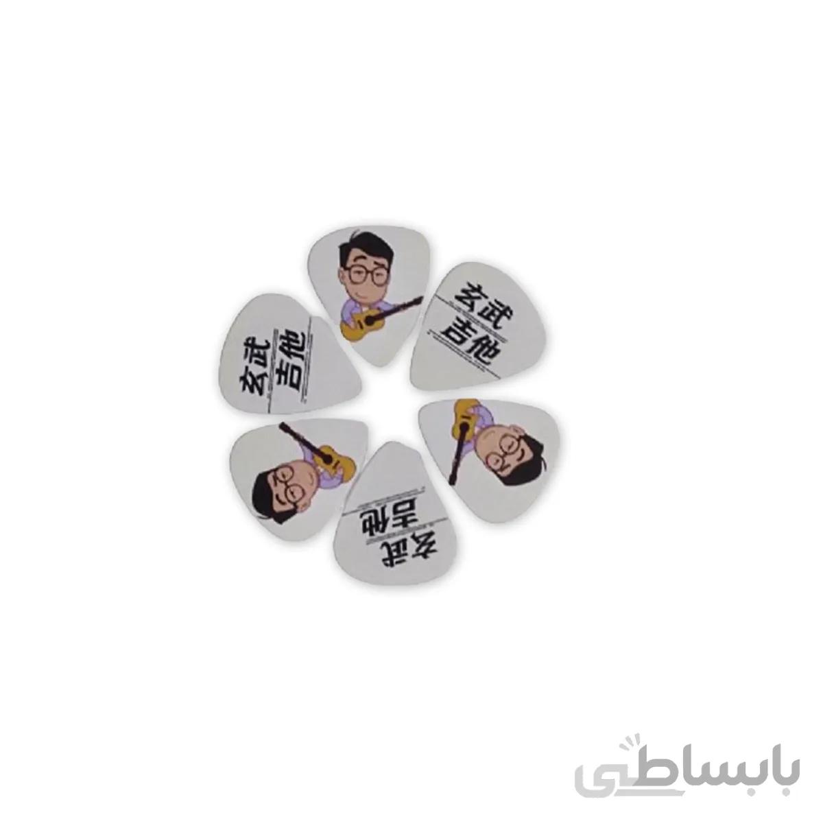 پیک گیتار هرتز مدل مرد موزیکی مجموعه 6 عددی
