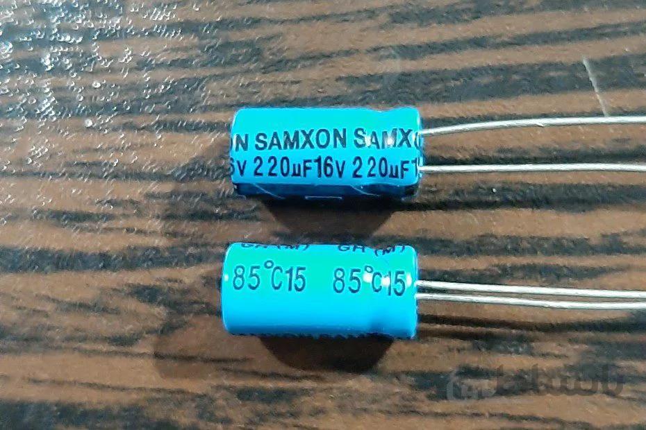 CAP 16V 220uF – خازن الکترولیت، ۱۶ ولت، ۲۲۰ میکروفاراد