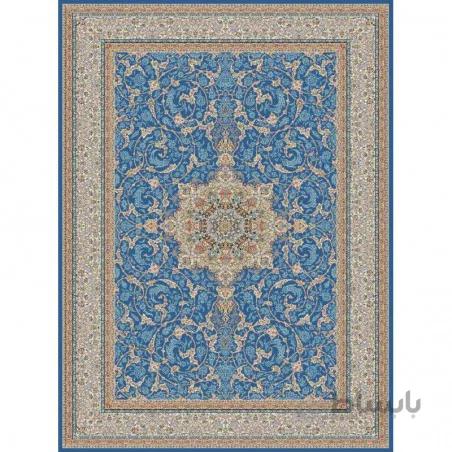 فرش ماشینی مشهد طرح 803031 کاربنی گل برجسته