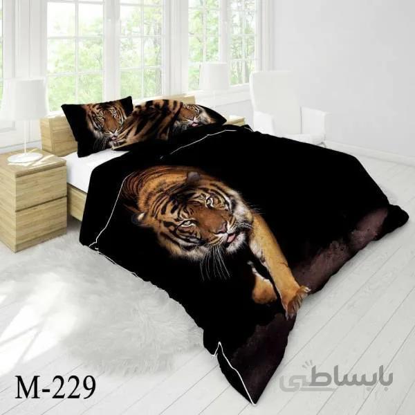 روتختی سه بعدی ساتن ابریشم ترک طرح حیوان - کد M 229