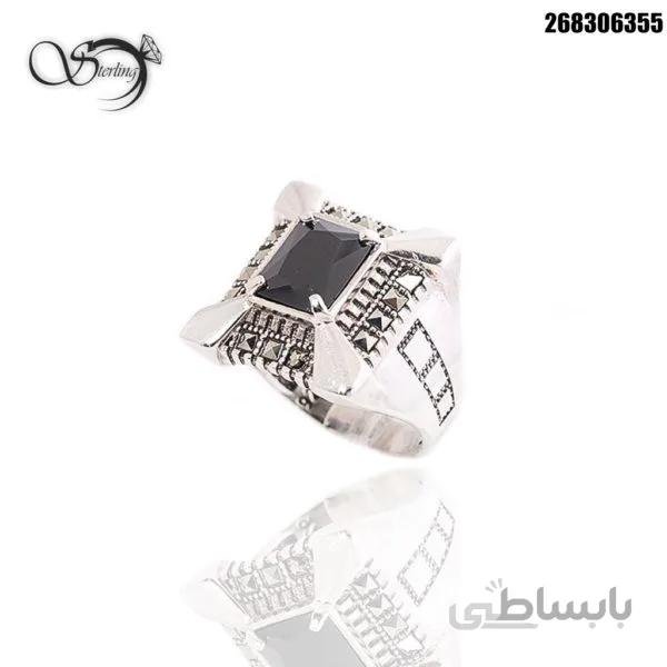 انگشتر اونیکس نقره مردانه کد:۱۷۳۷