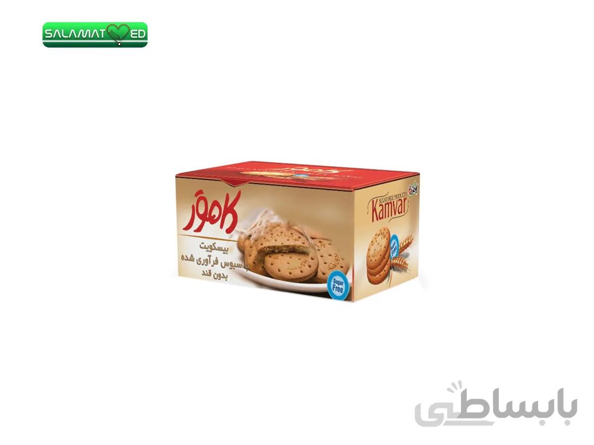 بیسکویت با سبوس فراوری شده بدون شکر و رژیمی