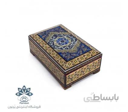 جعبه جواهر خاتم و نگارگری در 2 طرح