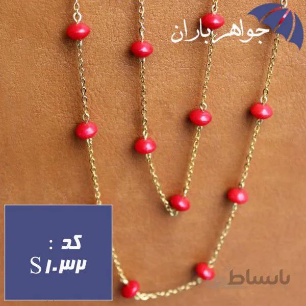 سینه ریز مرجان قرمز اصل زنانه کد S_1032