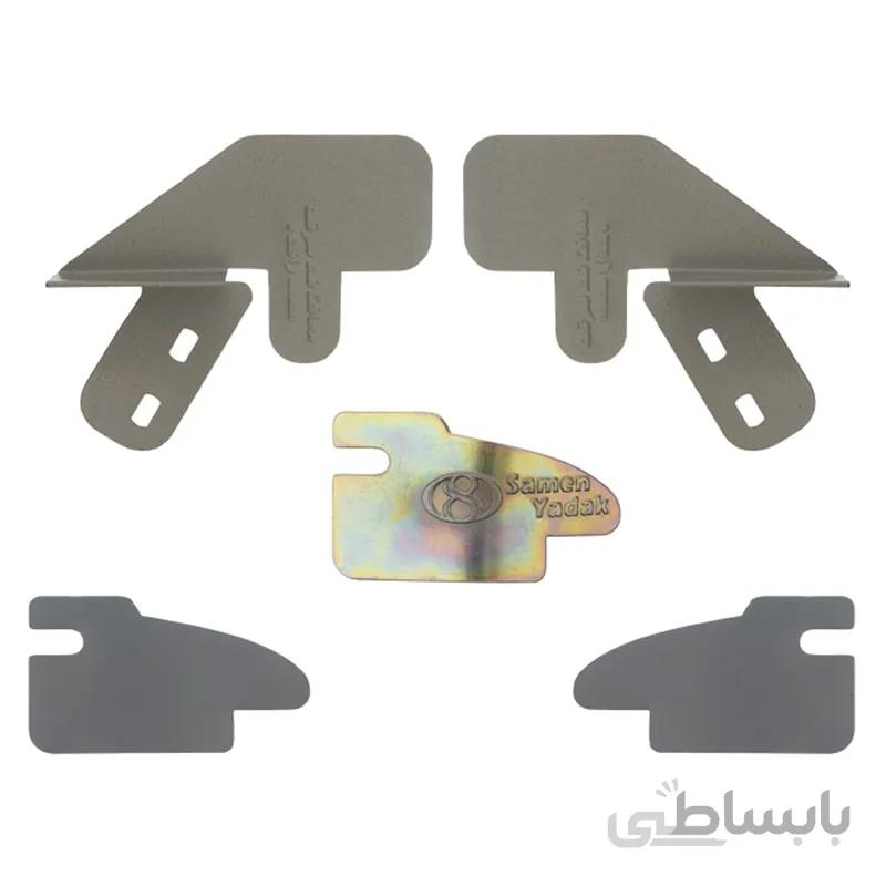 محافظ ضد سرقت درب تیبا و ساینا بسته 5 عددی ا محافظ ضد سرقت درب تیبا شامل 4 قطعه برای 4 درب و 1 قطعه محافظ کاپوت