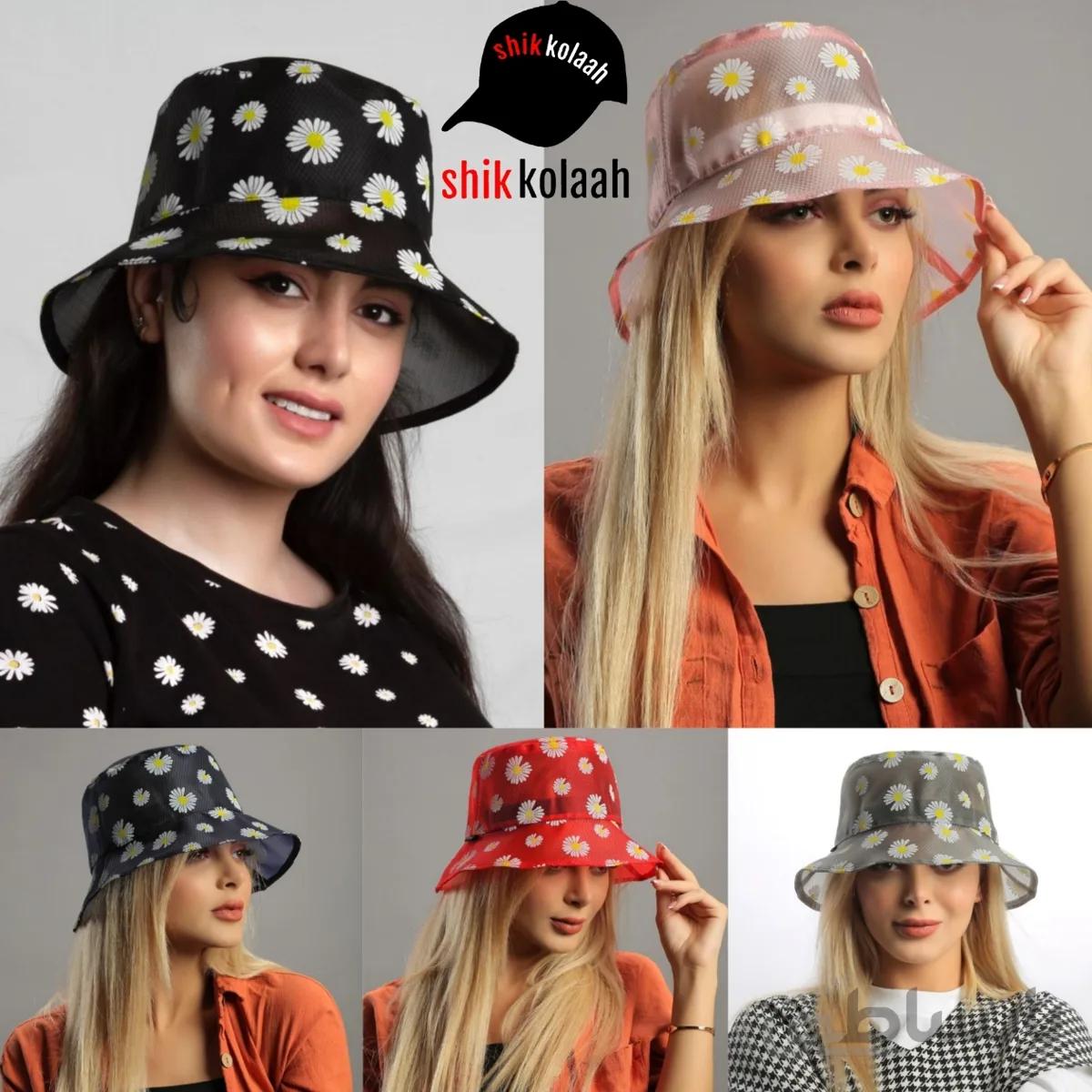 کلاه باکت طرح بابونه - کد 4200