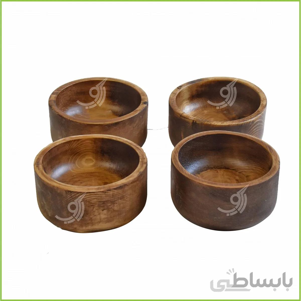 پیاله کوچک چوبی گرد قطر ۹ کد ۱۰۱۴۲۱
