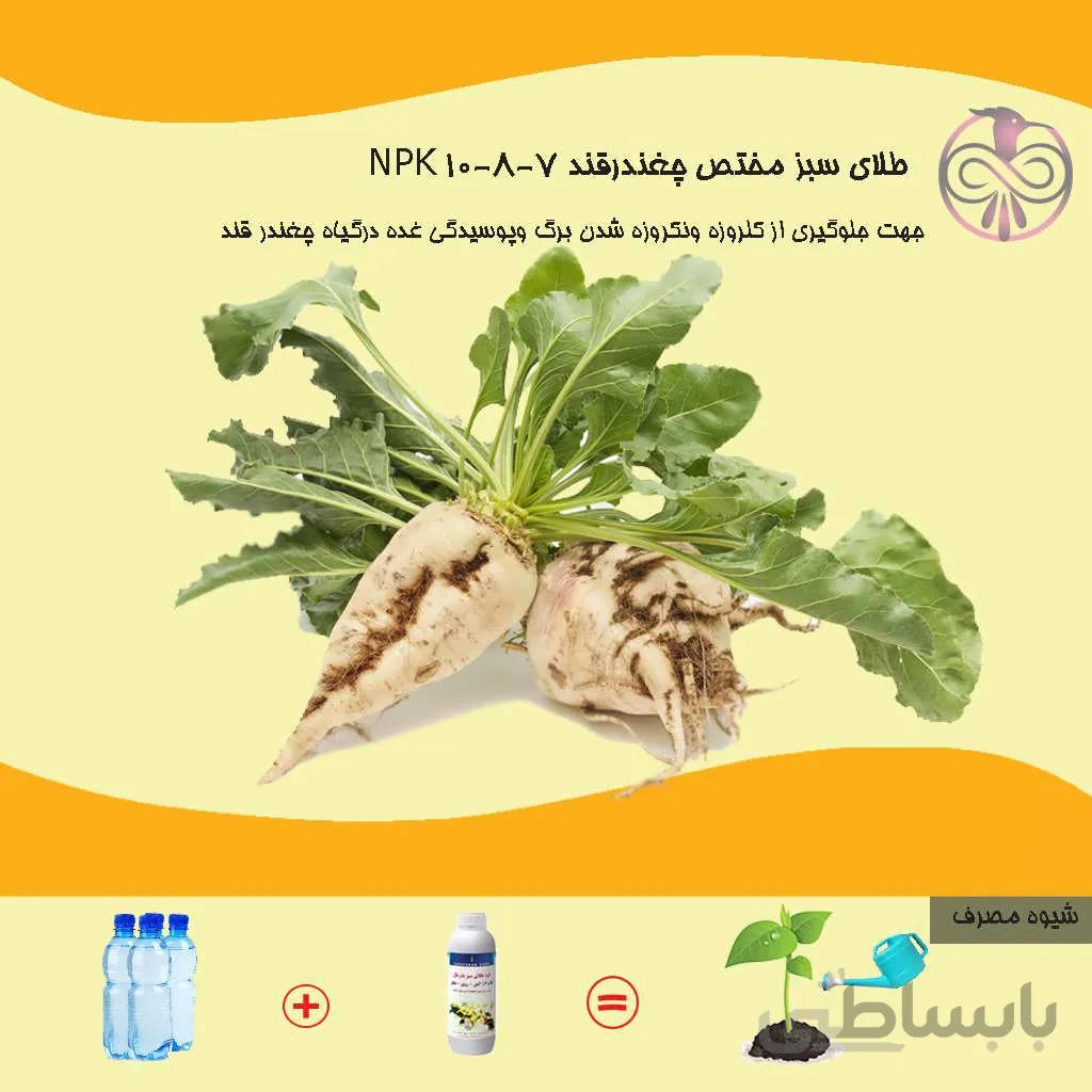 کود مایع طلای سبز مختص چغندر قند
