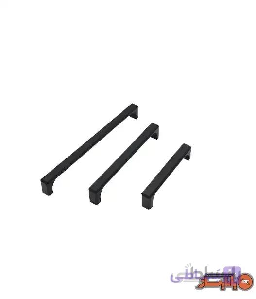 دستگیره کابینت مشکی مدل آرک 128 زئوس