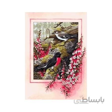 نخ و نقشه تابلو فرش گل کد 40 طرح آبچلیک