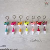 عروسک بافتنی آویز روباه ( کد 90040 )