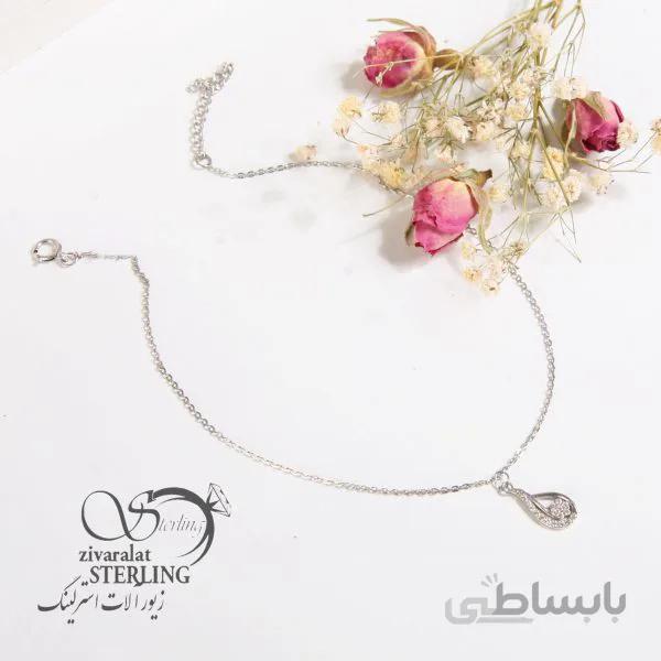 پابند نقره طرح اشک