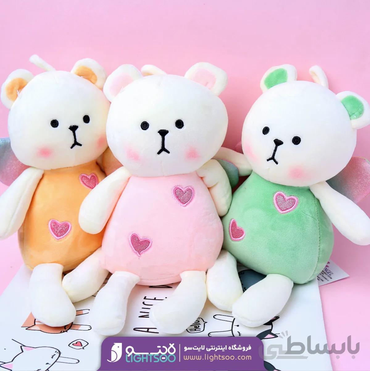 عروسک خرس بالدار
