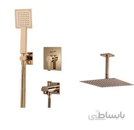 ملزومات شیر دوش کلاسیک تیپ 4 فلت طلایی کلار