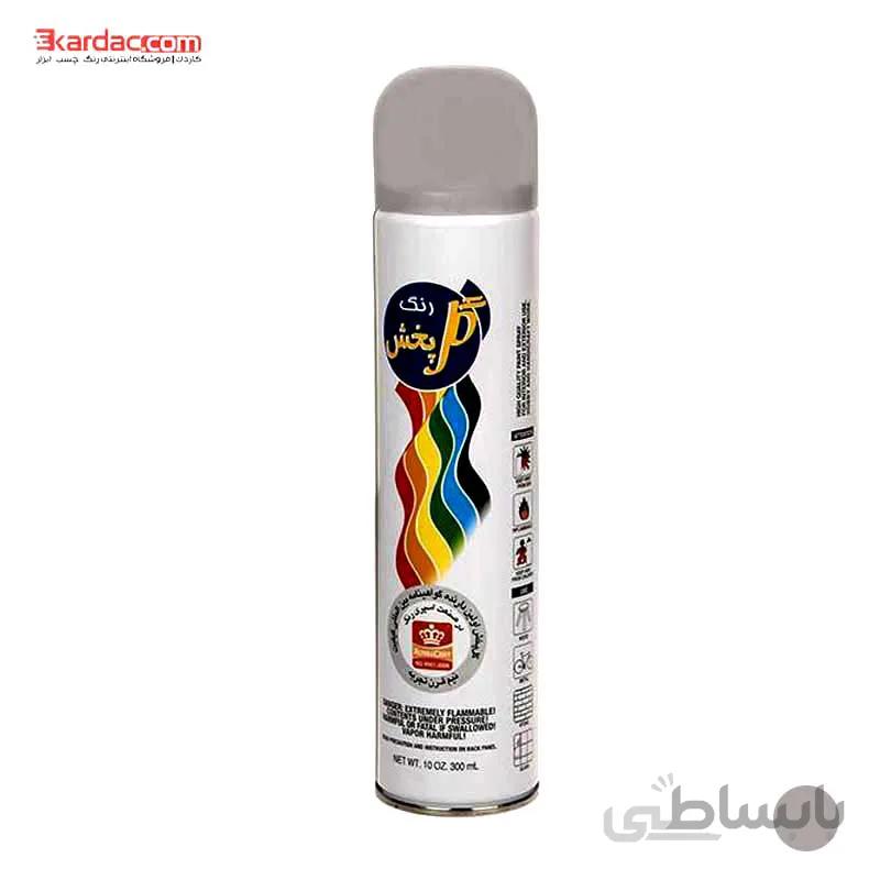 اسپری رنگ نقره ای گل پخش حجم 300 میلی لیتر