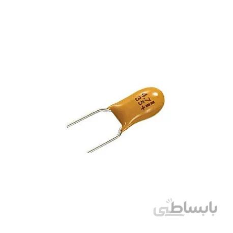 خازن 100 نانو فاراد 35 ولت تانتالیوم