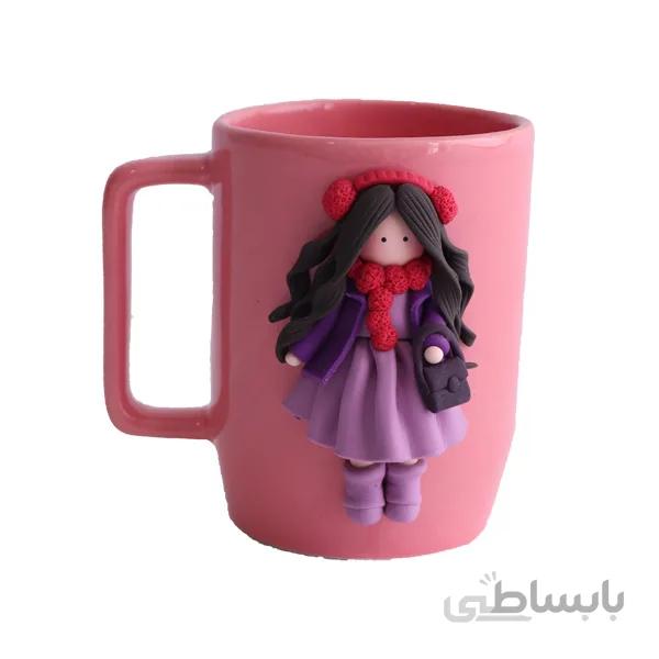 ماگ سرامیکی با طرح عروسکی خمیری
