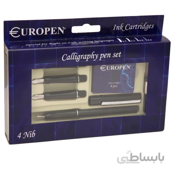 ست خوش نویسی یوروپن - به همراه 4 عدد نوک ا Europen Calligraphy Pen Set - with 4 Nibs