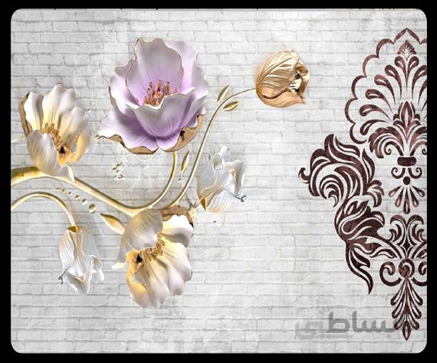 پوستر گل سه بعدی 035