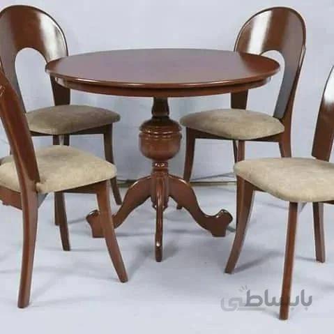 میز و صندلی ناهار خوری 6 نفره مدل نعل اسبی