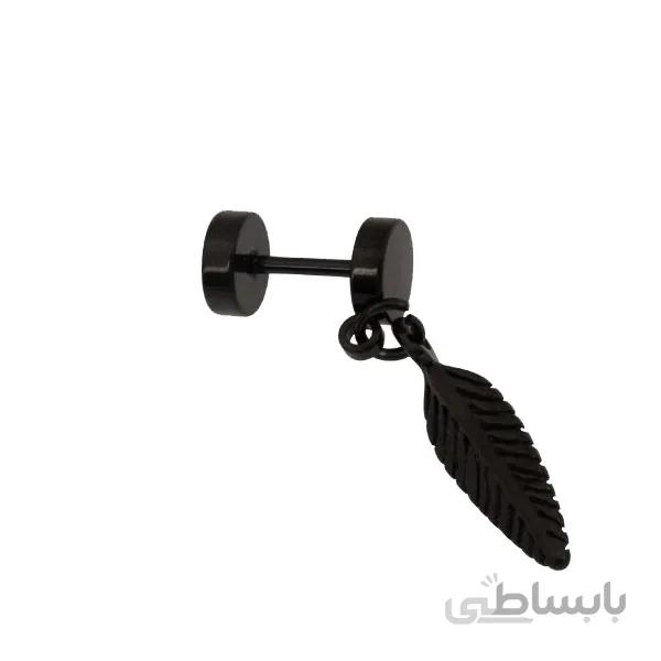 پیرسینگ طرح پر مشکی کد p28 (1)