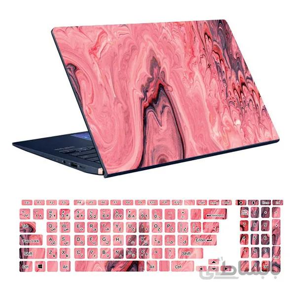 اسکین لپ تاپ طرح Colorful کد۶۷ به همراه استیکر کیبورد
