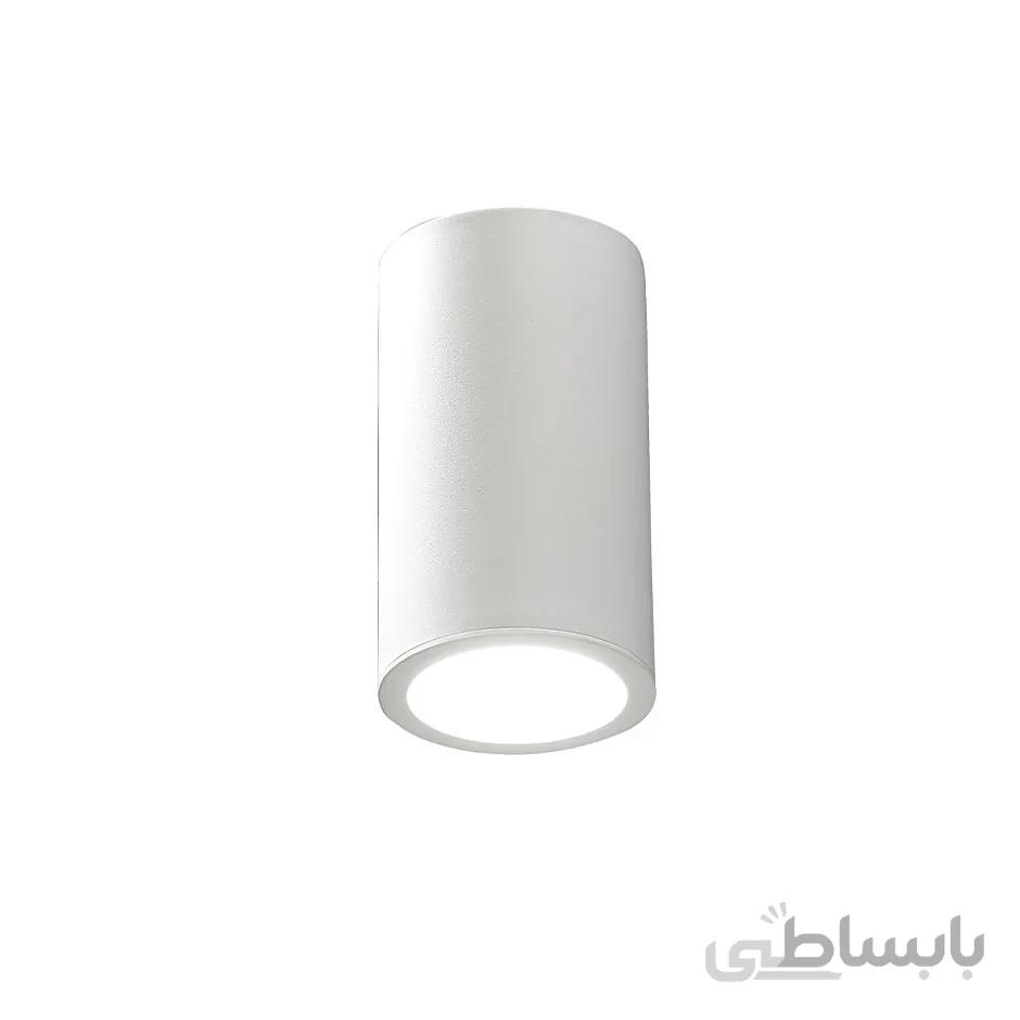 چراغ LED دانلایت روکار سفید 14 وات یخی با قطر 15 و ارتفاع 22 سانتیمتری دیانا مازی نور