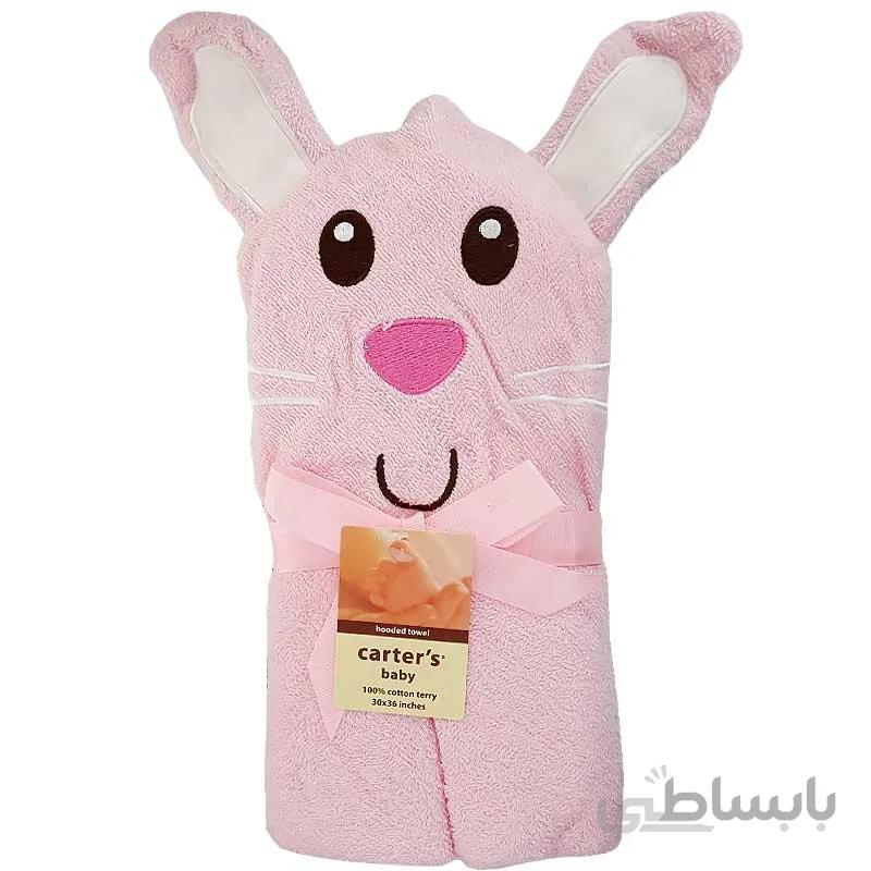 حوله کلاهدار نوزاد طرح خرگوش کارترز carters