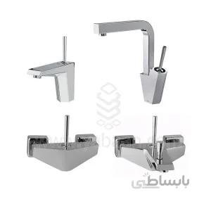 ست شیرالات شودر مدل تیفانی کروم
