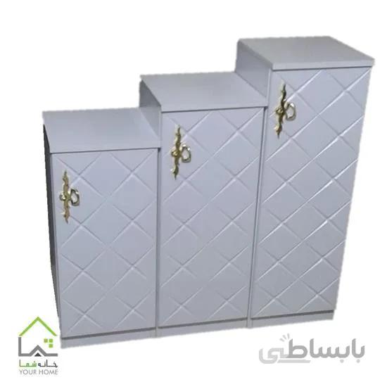 جا کفشی پله ای چوبی