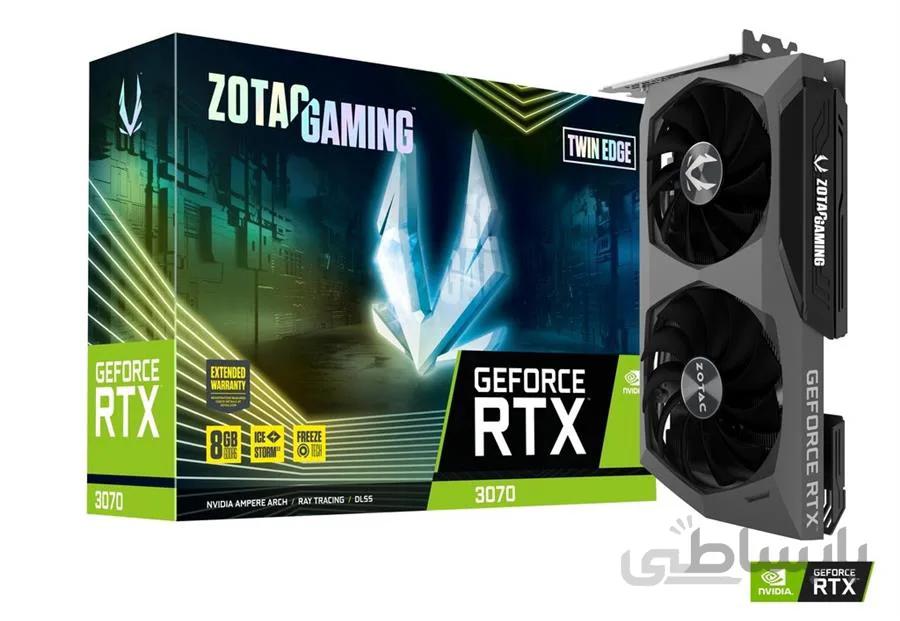 کارت گرافیک زوتک مدل GeForce RTX 3070 Twin Edge LHR حافظه 8 گیگابایت ا ZOTAC GeForce RTX 3070 Twin Edge LHR 8GB Graphics Card