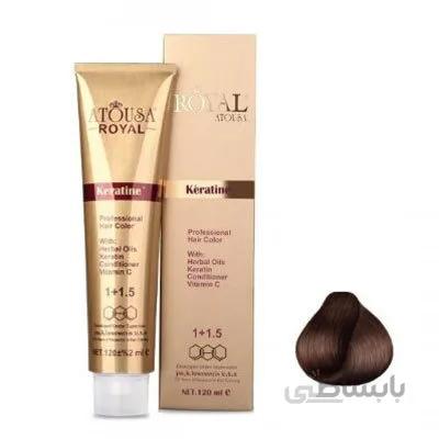 رنگ مو آتوسا رویال شماره 4.7 حجم 120 میلی لیتر رنگ شكلاتي پرسيكا