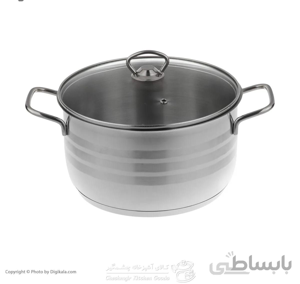 قابلمه استیل سایز 24 دستی لوکس