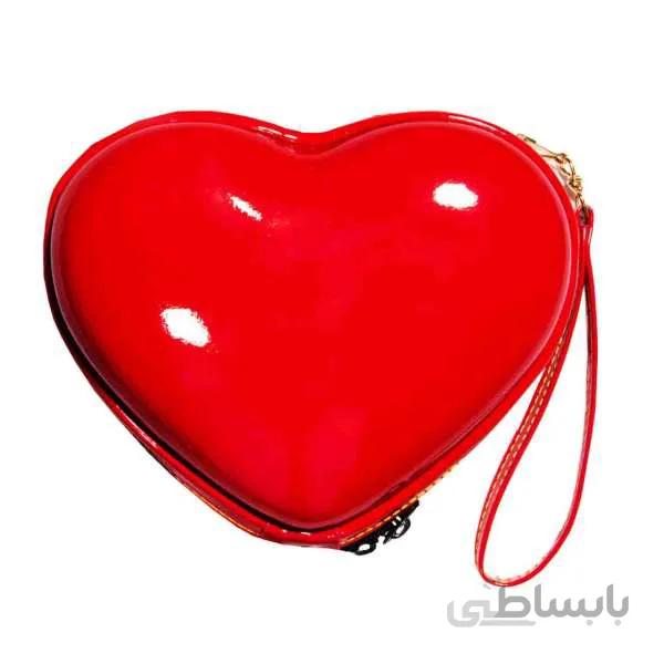 کیف لوازم آرایش مدل قلب سایز بزرگ ا Large size heart cosmetic bag