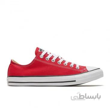کفش اسنیکر کانورس Chuck Taylor All Star red low