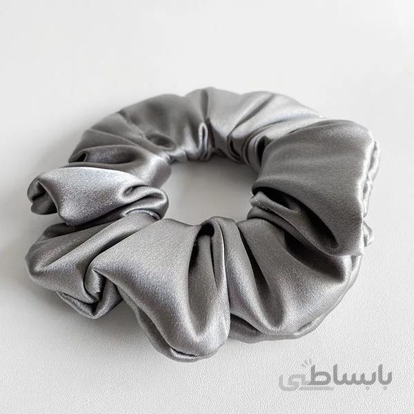 اسکرانچی ساتن نقره ای ا Scrunchies