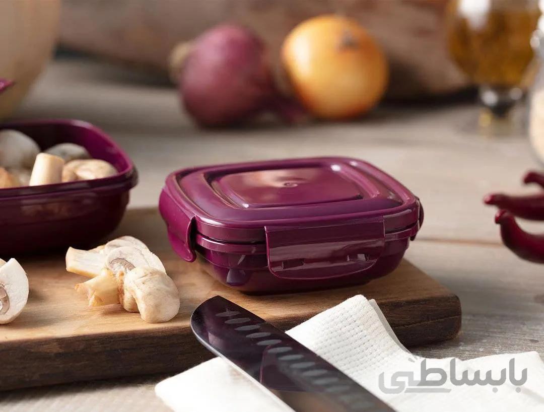 ظرف نگهدارنده درب دار مادام کوکو طرح Daily بسته ۲ عددی