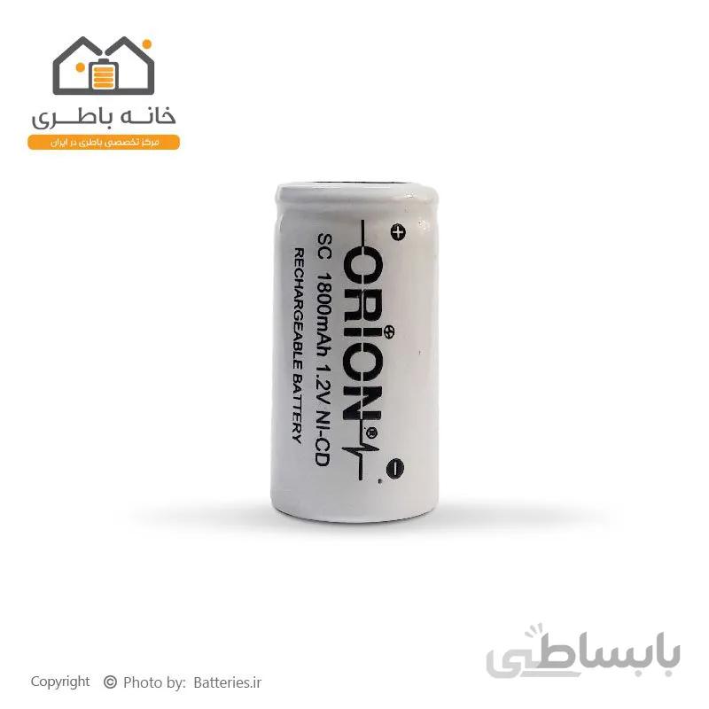 باتری SC ساب سی 1/2 ولت 1800 میلی آمپر اوریون ORION