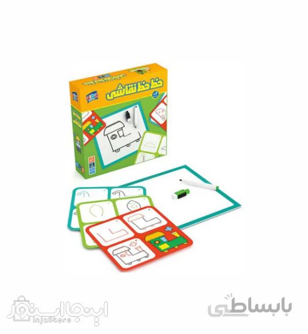 بازی قلقلک طرح خط خط نقاشی مدل 04