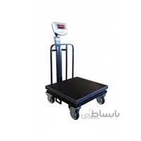 باسکول 300 کیلویی چرخ دار محک سینی گالوانیزه