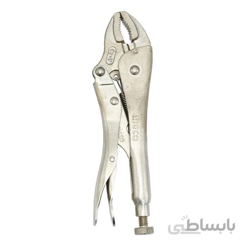 انبر قفلی اینکو “۷ Ingco HCJLW0107 ا Ingco HCJLW0107 7inches Curved Jaw Locking plier