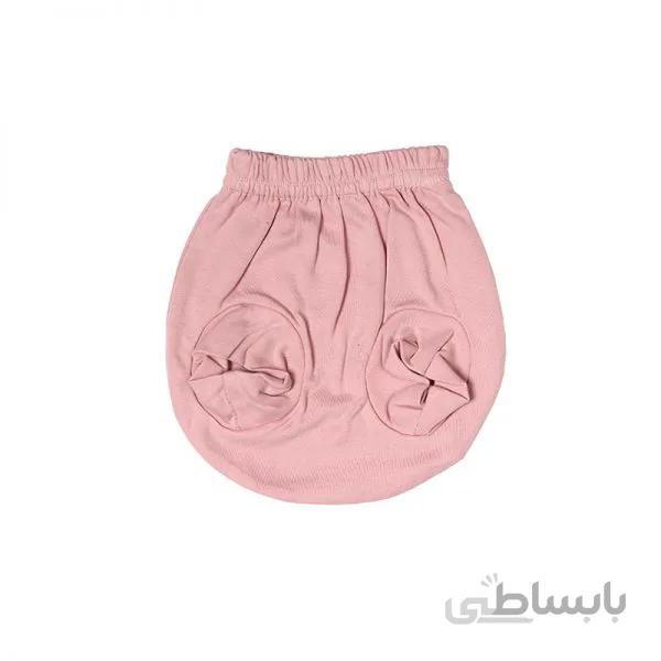 شورت عینکی طرح راه راه خرگوش برگ سبز Barge Sabz