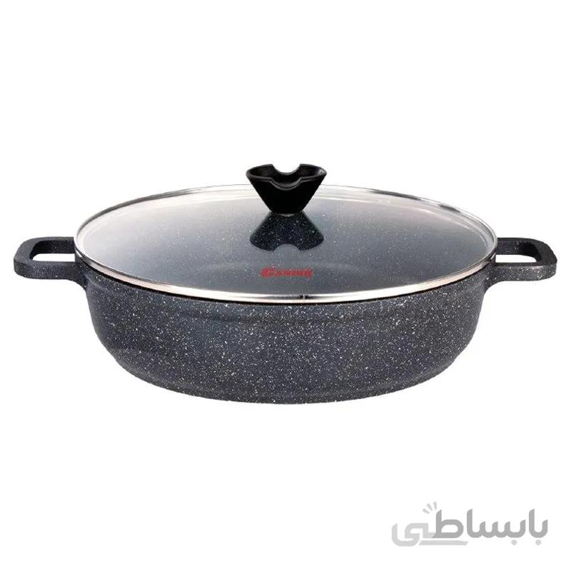تابه دودسته چدن گرانیت کاندید سایز26 مشکی