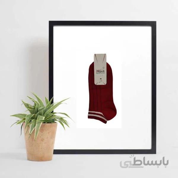 جوراب زنانه nopak طرح خط دار ساده