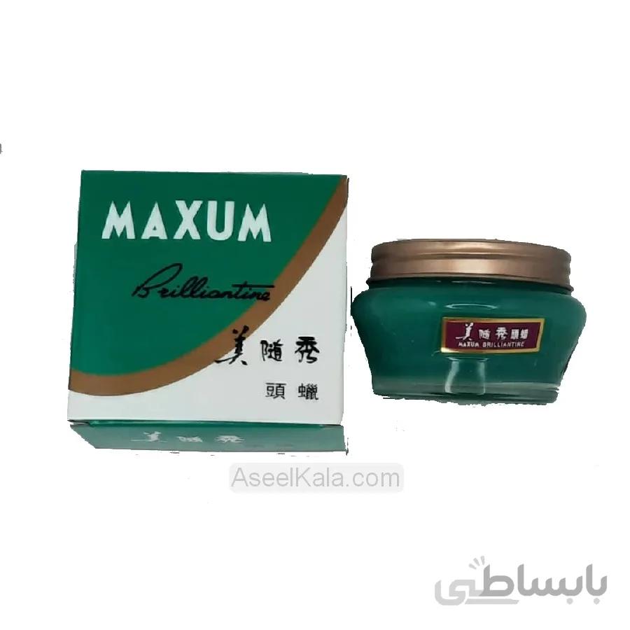 واکس مو مکسام MAXUM رنگ سبز وزن 65 گرم