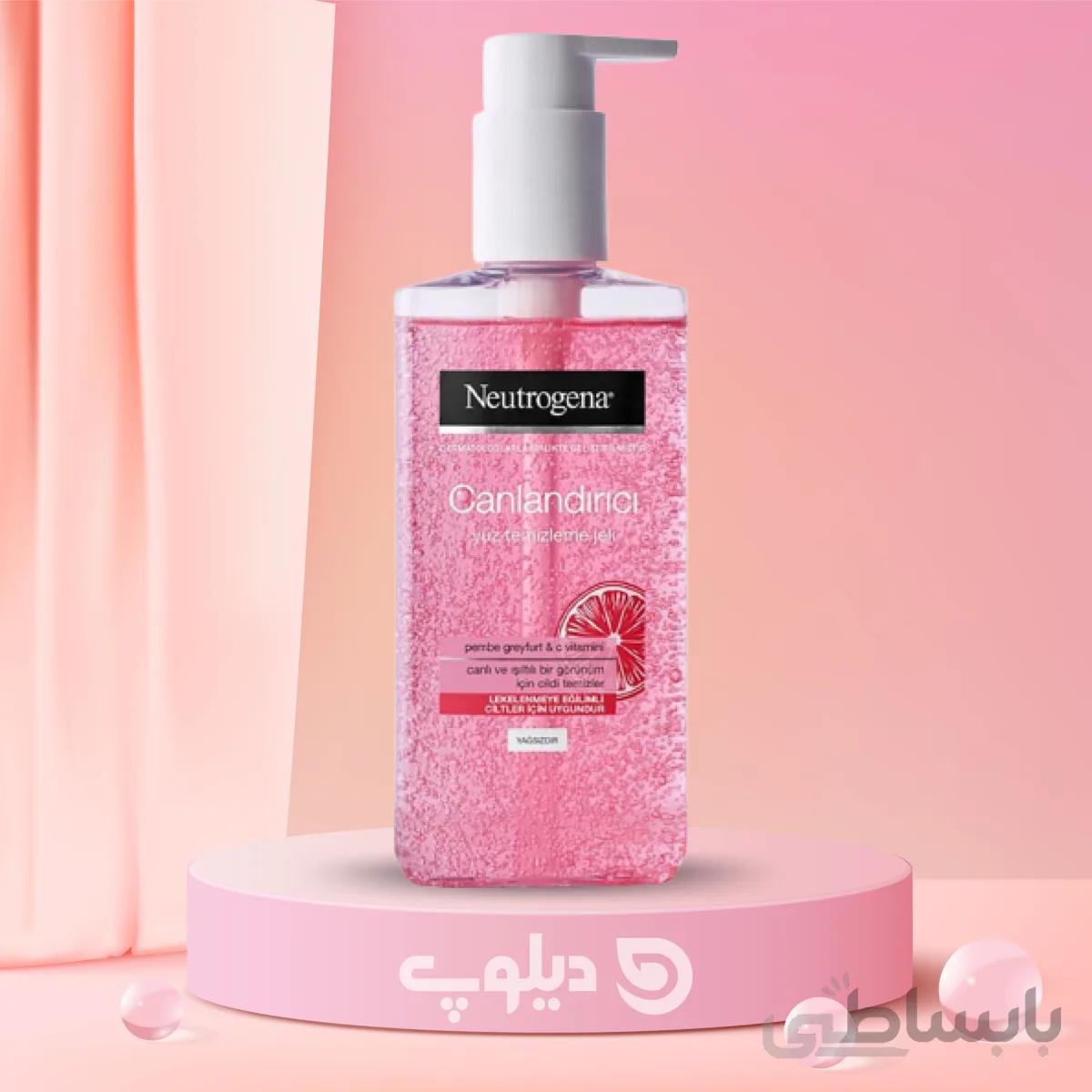 ژل شستشوی صورت نوتروژینا مدل fresh and clear حجم 200 میلی لیتر ا Neutrogena Fresh & Clear Facial Wash with Pink Grapefruit